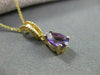 ANTIQUE 1.20CT AMETHYST 14KT FILIGREE PEAR SHAPE DROP PENDANT BEAUTIFUL!!!! #XXX