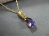 ANTIQUE 1.20CT AMETHYST 14KT FILIGREE PEAR SHAPE DROP PENDANT BEAUTIFUL!!!! #XXX