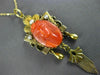 ANTIQUE PEARL & CORAL 14KT YELLOW GOLD VICTORIAN 3D HANDCRAFTED PENDANT #24431
