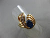 ANTIQUE 1.40CT DIAMOND & AAA OVAL SAPPHIRE 14KT YELLOW GOLD JOURNEY RING #12164