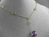 ANTIQUE 7.30CTW AAA MULTI COLOR GEM BY THE YARD 14KT YELLOW GOLD LARIAT NECKLACE