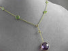 ANTIQUE 7.30CTW AAA MULTI COLOR GEM BY THE YARD 14KT YELLOW GOLD LARIAT NECKLACE