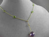 ANTIQUE 7.30CTW AAA MULTI COLOR GEM BY THE YARD 14KT YELLOW GOLD LARIAT NECKLACE