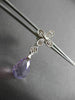 ANTIQUE 6.15CTW AAA AMETHYST & DIAMOND 18KT WHITE GOLD HANGING EARRINGS #22966