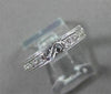 ANTIQUE .30CT DIAMOND 14KT WHITE GOLD FILIGREE ETERNITY 3 DIMENSIONAL RING #1150