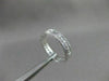 ANTIQUE .30CT DIAMOND 14KT WHITE GOLD FILIGREE ETERNITY 3 DIMENSIONAL RING #1150