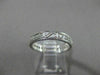 ANTIQUE .30CT DIAMOND 14KT WHITE GOLD FILIGREE ETERNITY 3 DIMENSIONAL RING #1150