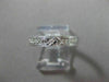 ANTIQUE .30CT DIAMOND 14KT WHITE GOLD FILIGREE ETERNITY 3 DIMENSIONAL RING #1150