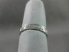 ANTIQUE .30CT DIAMOND 14KT WHITE GOLD FILIGREE ETERNITY 3 DIMENSIONAL RING #1150