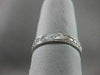 ANTIQUE .30CT DIAMOND 14KT WHITE GOLD FILIGREE ETERNITY 3 DIMENSIONAL RING #1150