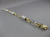 ESTATE WIDE & LARGE 14KT WHITE & YELLOW GOLD 3D FANCY LINK MEN'S BRACELET #22852