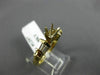 .44CT BAGUETTE DIAMOND 14K YELLOW GOLD 3D ROUND SEMI MOUNT ENGAGEMENT RING #1297
