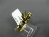 .44CT BAGUETTE DIAMOND 14K YELLOW GOLD 3D ROUND SEMI MOUNT ENGAGEMENT RING #1297