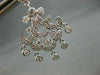 ANTIQUE 2.58CT DIAMOND 14KT WHITE GOLD HANGING FILIGREE CHANDELIER EARING #559