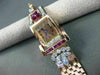 ANTIQUE 2.75CT DIAMOND & AAA RUBY 14KT WHITE & ROSE GOLD HAMILTON WATCH #22361