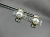 ANTIQUE DIAMOND & AAA SOUTH SEA PEARL 14KT WHITE GOLD CLIP ON EARRINGS #2666