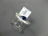 .37CT DIAMOND & AAA PEAR SHAPE SAPPHIRE 14KT WHITE GOLD 3D CLASSIC PROMISE RING