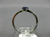 .37CT DIAMOND & AAA PEAR SHAPE SAPPHIRE 14KT WHITE GOLD 3D CLASSIC PROMISE RING