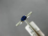 .37CT DIAMOND & AAA PEAR SHAPE SAPPHIRE 14KT WHITE GOLD 3D CLASSIC PROMISE RING