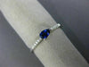 .37CT DIAMOND & AAA PEAR SHAPE SAPPHIRE 14KT WHITE GOLD 3D CLASSIC PROMISE RING