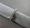 ANTIQUE 4MM 3.55CT DIAMOND ETERNITY 14KT WHITE GOLD RING WITH DIAMONDS ON SIDE!!