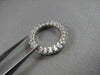 ANTIQUE 4MM 3.55CT DIAMOND ETERNITY 14KT WHITE GOLD RING WITH DIAMONDS ON SIDE!!