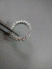 ANTIQUE 4MM 3.55CT DIAMOND ETERNITY 14KT WHITE GOLD RING WITH DIAMONDS ON SIDE!!
