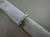 ANTIQUE 4MM 3.55CT DIAMOND ETERNITY 14KT WHITE GOLD RING WITH DIAMONDS ON SIDE!!