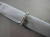 ANTIQUE 4MM 3.55CT DIAMOND ETERNITY 14KT WHITE GOLD RING WITH DIAMONDS ON SIDE!!