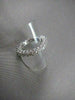 ANTIQUE 4MM 3.55CT DIAMOND ETERNITY 14KT WHITE GOLD RING WITH DIAMONDS ON SIDE!!