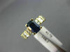 2.61CT ROUND & BAGUETTE DIAMOND & SAPPHIRE 14KT YELLOW GOLD ENGAGEMENT RING #179