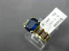 2.61CT ROUND & BAGUETTE DIAMOND & SAPPHIRE 14KT YELLOW GOLD ENGAGEMENT RING #179