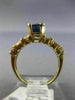 2.61CT ROUND & BAGUETTE DIAMOND & SAPPHIRE 14KT YELLOW GOLD ENGAGEMENT RING #179