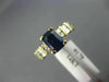 2.61CT ROUND & BAGUETTE DIAMOND & SAPPHIRE 14KT YELLOW GOLD ENGAGEMENT RING #179