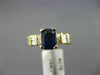 2.61CT ROUND & BAGUETTE DIAMOND & SAPPHIRE 14KT YELLOW GOLD ENGAGEMENT RING #179