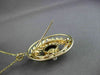 ANTIQUE LARGE 4.0CT AAA AMETHYST & PEARL 14KT YELLOW GOLD FLORAL PENDANT #23088
