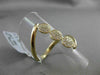 ANTIQUE WIDE .20CT DIAMOND 14KT YELLOW GOLD TRIPLE 3D CIRCULAR PAVE LOVE RING