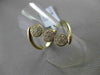 ANTIQUE WIDE .20CT DIAMOND 14KT YELLOW GOLD TRIPLE 3D CIRCULAR PAVE LOVE RING