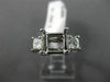0.50CT PRINCESS DIAMOND 14KT WHITE GOLD 3 STONE SEMI MOUNT ENGAGEMENT RING #2872