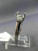 0.50CT PRINCESS DIAMOND 14KT WHITE GOLD 3 STONE SEMI MOUNT ENGAGEMENT RING #2872
