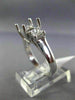 0.50CT PRINCESS DIAMOND 14KT WHITE GOLD 3 STONE SEMI MOUNT ENGAGEMENT RING #2872
