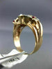 ANTIQUE LARGE .70CT OLD MINE DIAMOND & AAA RUBY 14K WHITE & ROSE GOLD RING #1653
