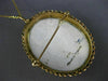 ANTIQUE AAA MULTI COLOR ENAMEL 14K YELLOW GOLD 3D LADY CAMEO PORTRAIT PIN BROOCH