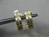 ESTATE .30CT DIAMOND BAGUETTE 14KT YELLOW GOLD 3D WAVE CLIP ON EARRINGS