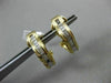 ESTATE .30CT DIAMOND BAGUETTE 14KT YELLOW GOLD 3D WAVE CLIP ON EARRINGS