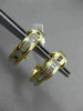 ESTATE .30CT DIAMOND BAGUETTE 14KT YELLOW GOLD 3D WAVE CLIP ON EARRINGS