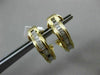 ESTATE .30CT DIAMOND BAGUETTE 14KT YELLOW GOLD 3D WAVE CLIP ON EARRINGS