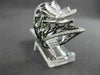 ANTIQUE MASSIVE 1.69CT DIAMOND 18KT BLACK & WHITE GOLD 3D FLORAL ETOILE RING