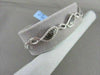 ANTIQUE .88CTW 18KT BLACK & WHITE DIAMOND LEAF DESIGN WHITE GOLD BRACELET