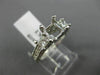 0.76CT ROUND & PRINCESS DIAMOND 14K WHITE GOLD SEMI MOUNT ENGAGEMENT RING #1609